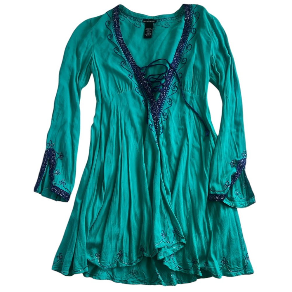 Turquoise Moda International Coverup